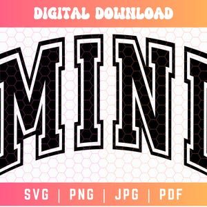 Mini SVG PNG, Mini Varsity Svg Png, Mini Shirt Svg Png, Mama and Mini Svg Png, Varsity Font Svg, Digital Craft Files For Cricut/Silhouette