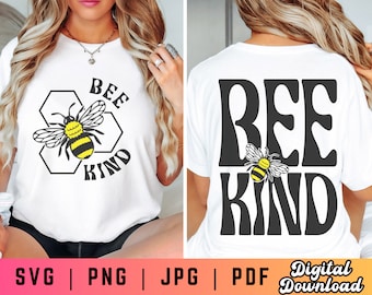Biene Art SVG PNG, Biene SVG Png, Seien Sie Kind SVG Png, Positivität SVG, Bumblebee, Freundlichkeit, Biene geschnitten Datei, Biene Sublimation, Biene Shirt svg