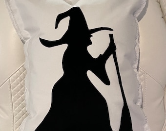 Funda almohada Witch Silhouette 18x22