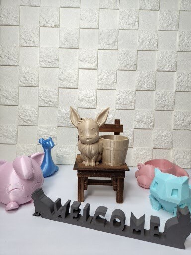 Cute Eevee Pokemon Plant Pot 3D Print – LittlePrintings