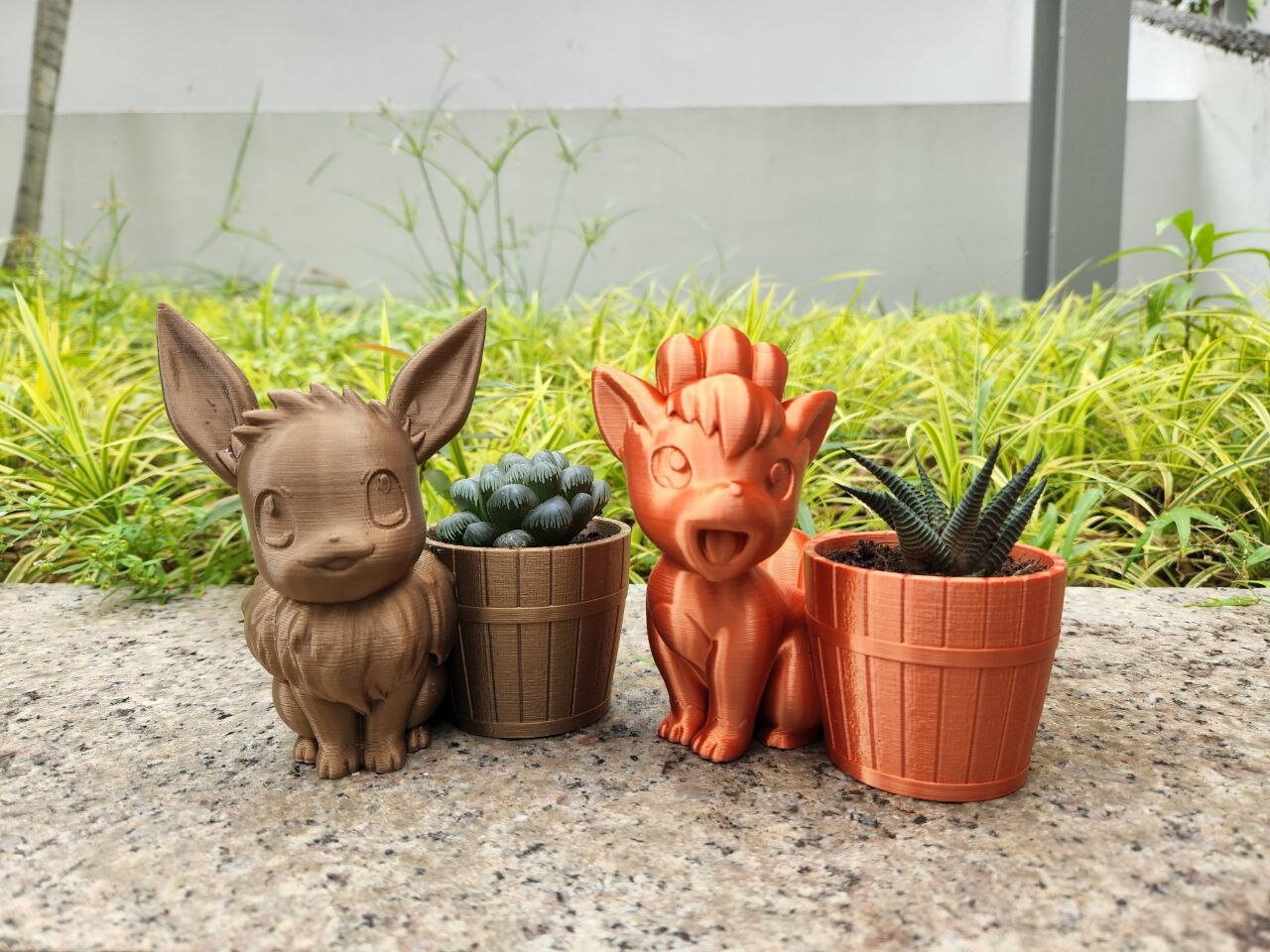 Cute Eevee Pokemon Plant Pot 3D Print – LittlePrintings