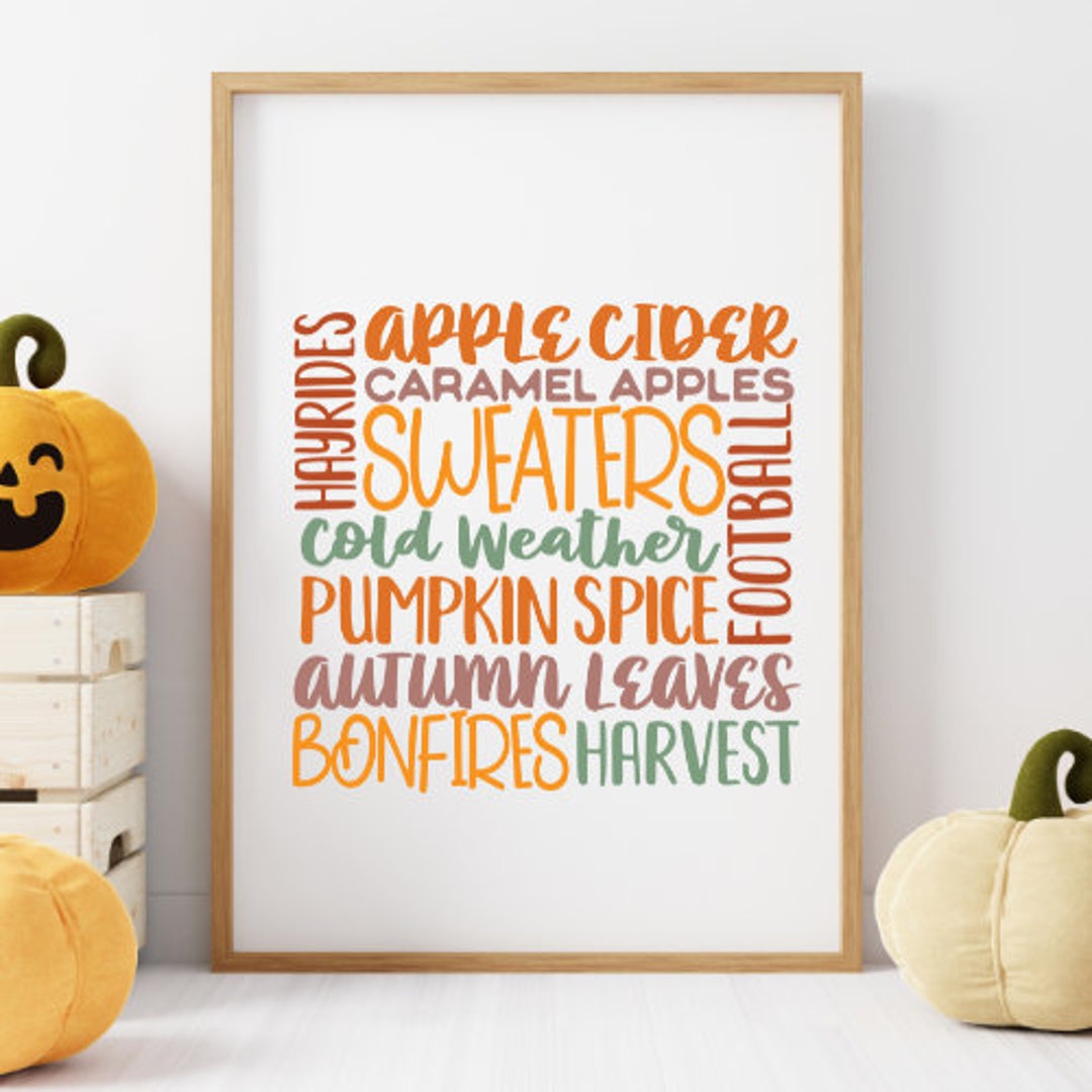 Printable Fall Sign - Etsy