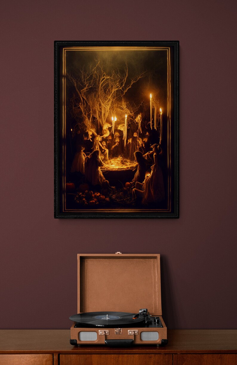 Witches' Sabbath Art Halloween AI Art AI Created Etsy