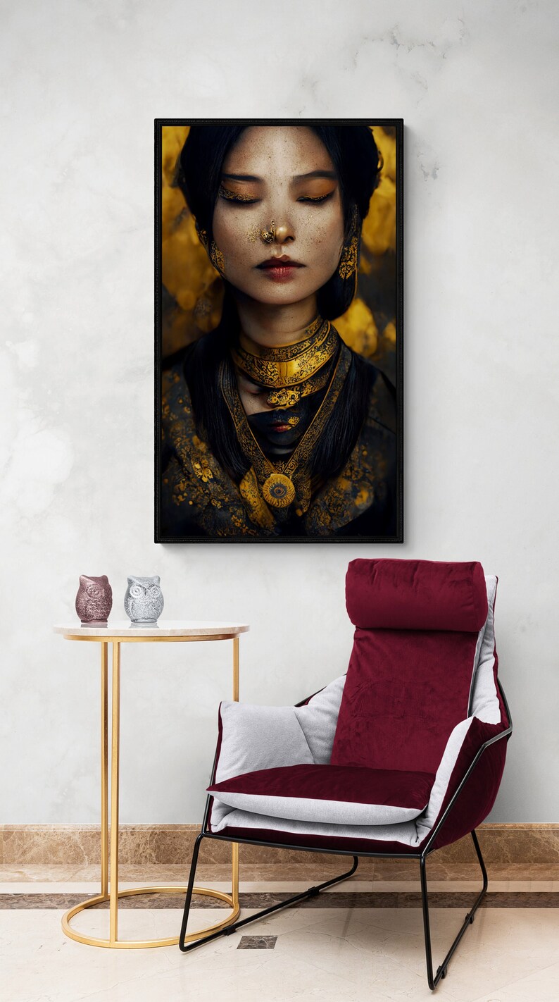 Surreal Asian Woman Art AI Art AI Created Digital Art Etsy