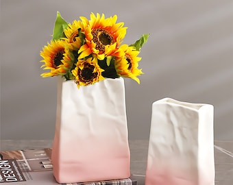 Handmade Ceramic Book Vase: Unique Wedding Table Decor