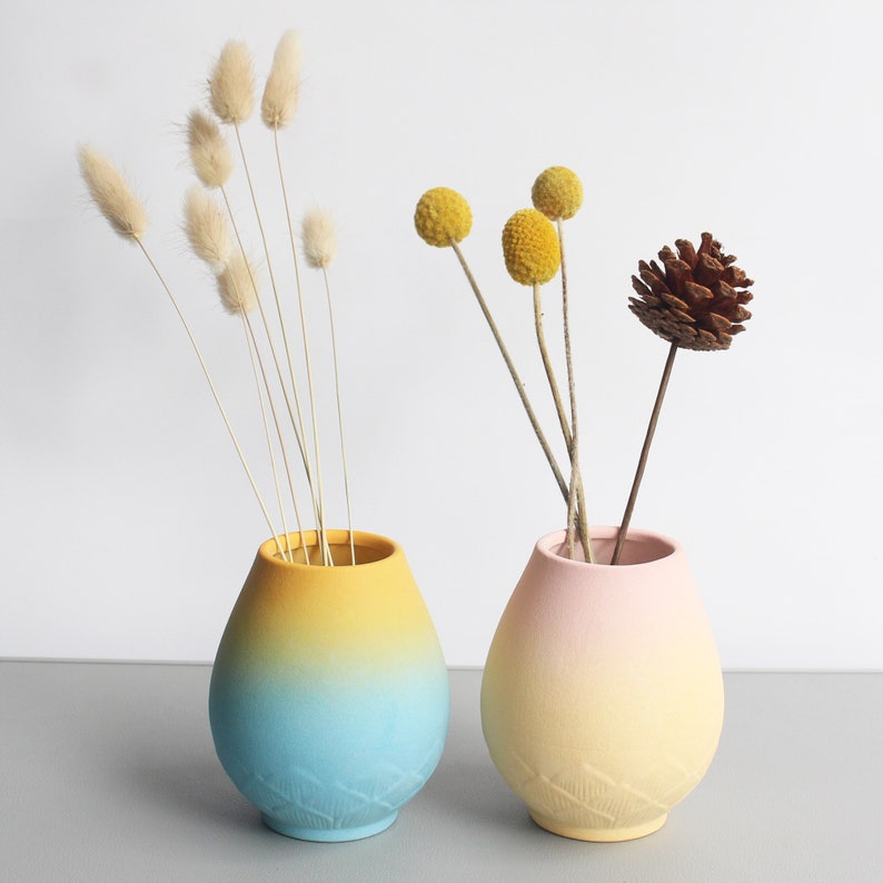 Ceramic Vases for Dried Flowers Multicolor Bud Vase Christmas Etsy
