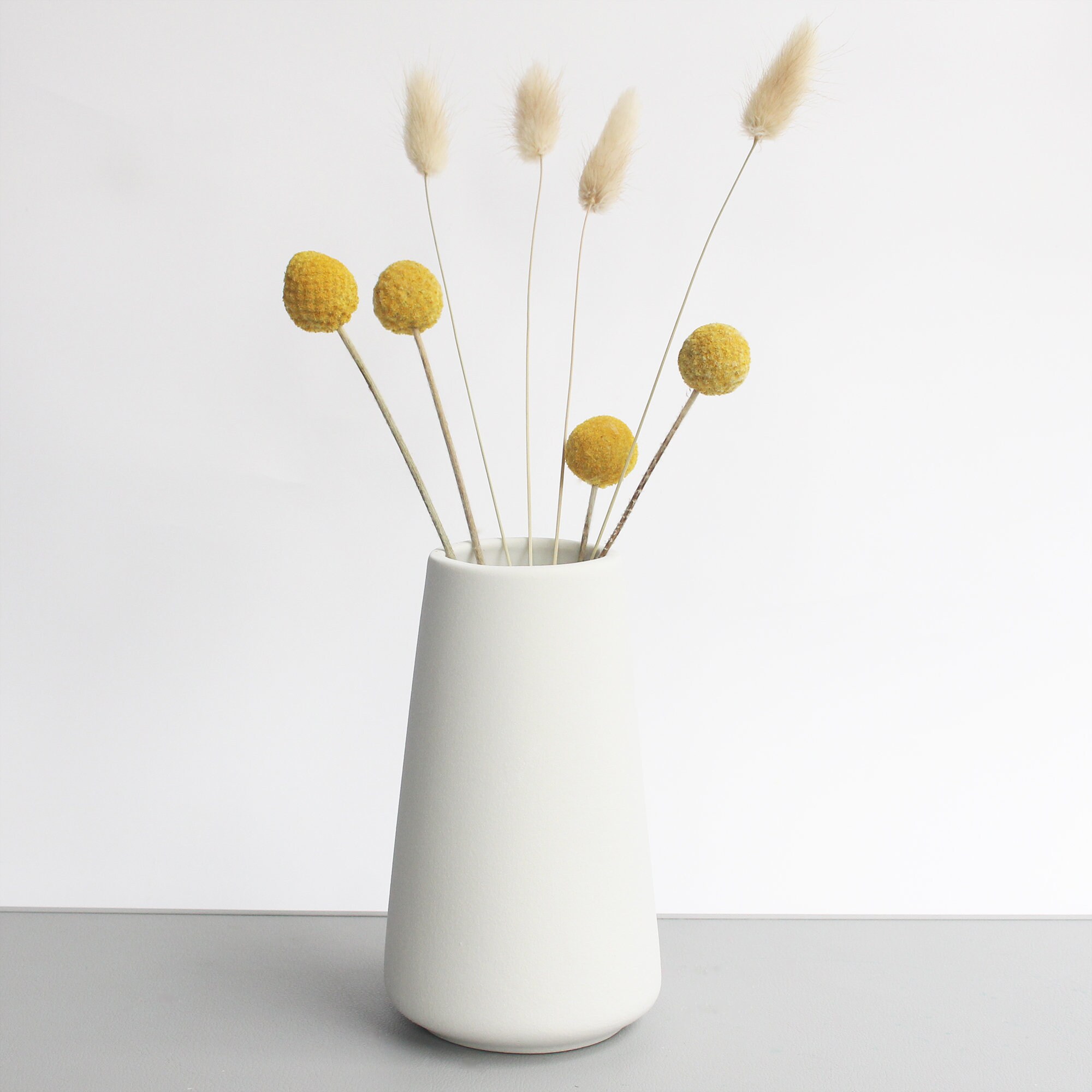 2 Style White Ceramic Vases Simple Modern Decorative Vase for - Etsy
