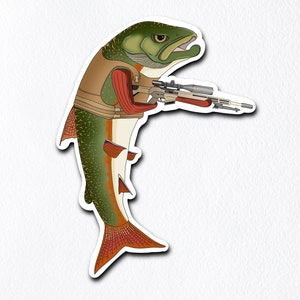Tactical Trout Fly Fishing Sticker