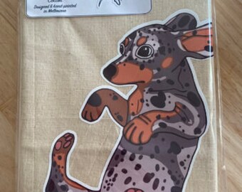 Dachshund Tote Bag – Dapple | Dog Tote Bag | Dog Gift | Australian artist