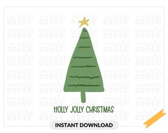 Holly Jolly Christmas PNG & Printable Poster Download