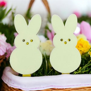 Peeps Bunny Hair Clips