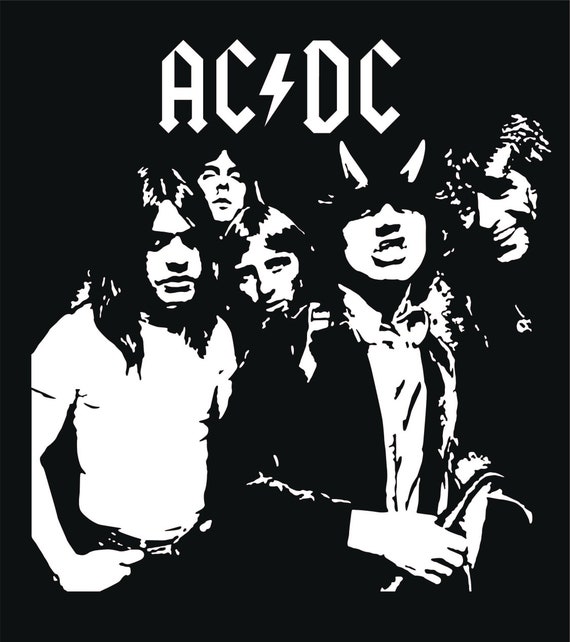 ACDC Vector Graphics Digital Download Svg Ai Eps Png and - Etsy Australia