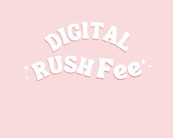 Rush My Order Please! | EXTRA RUSH fee | Fast Processing | Same Day | 1-2 hours Turnaround Time | Special Listing
