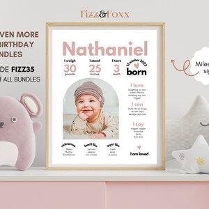 First Birthday Time Capsule Printable, Time Capsule Template, Time ...