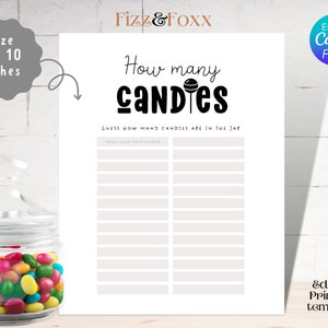Guess How Many - Etsy