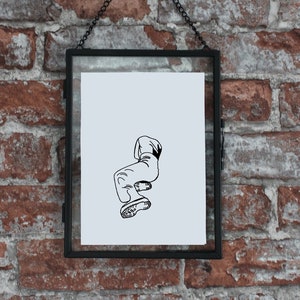 Minimalist Wall Art, Sad, Grief, Pain, Alone, Printable Wall Art, Downloadable Art, Digital wall art, Black and White, Poster Art