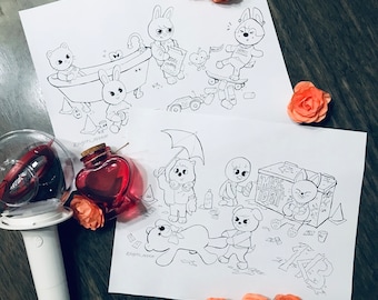 Maxident SKZOO Coloring Pages