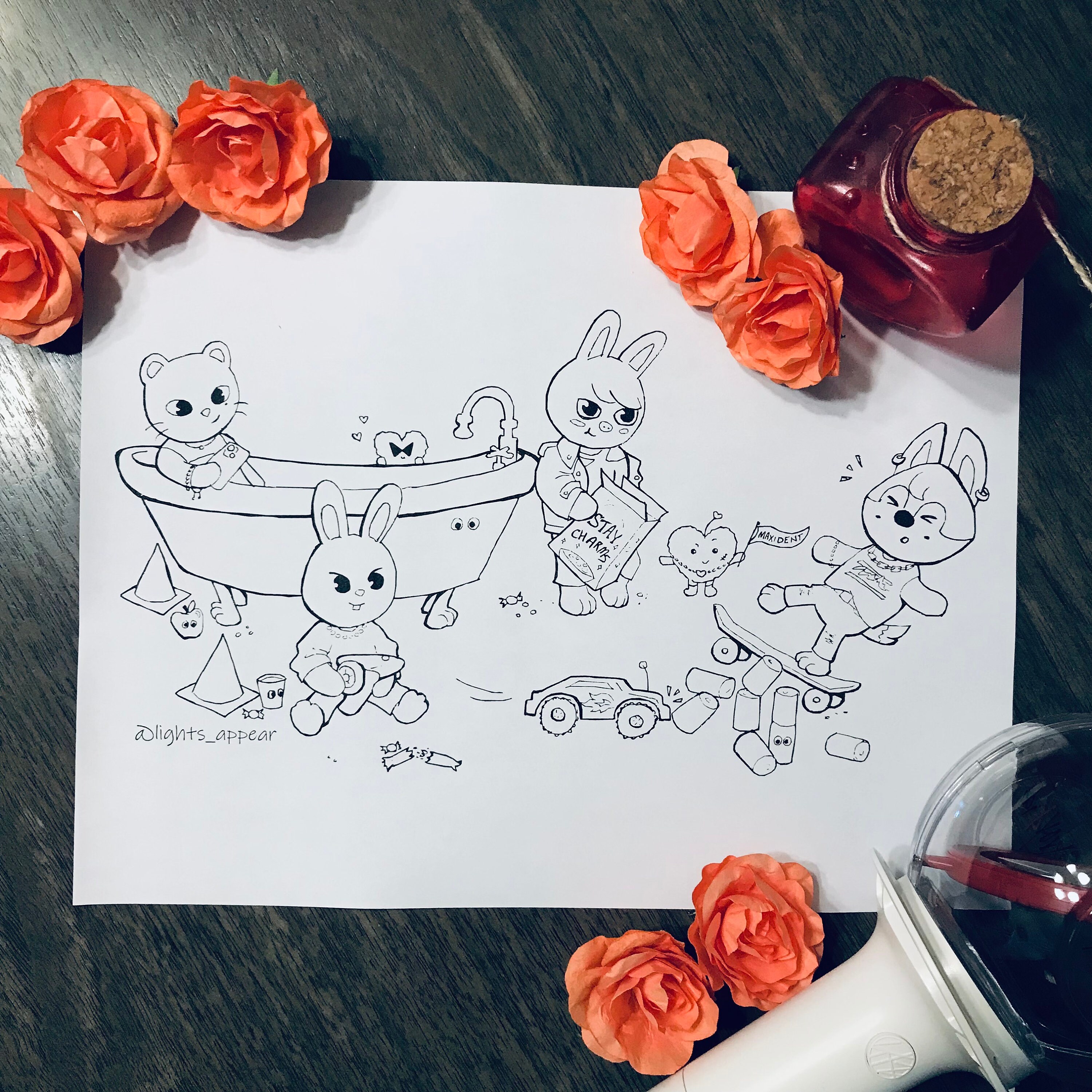 Maxident SKZOO Coloring Pages - Etsy Canada