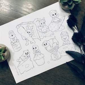 SKZOO Mini World - K-Pop Printable Coloring Page