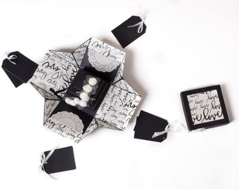 Handmade Exploding Gift Box: Photo Album Anniversary Keepsake