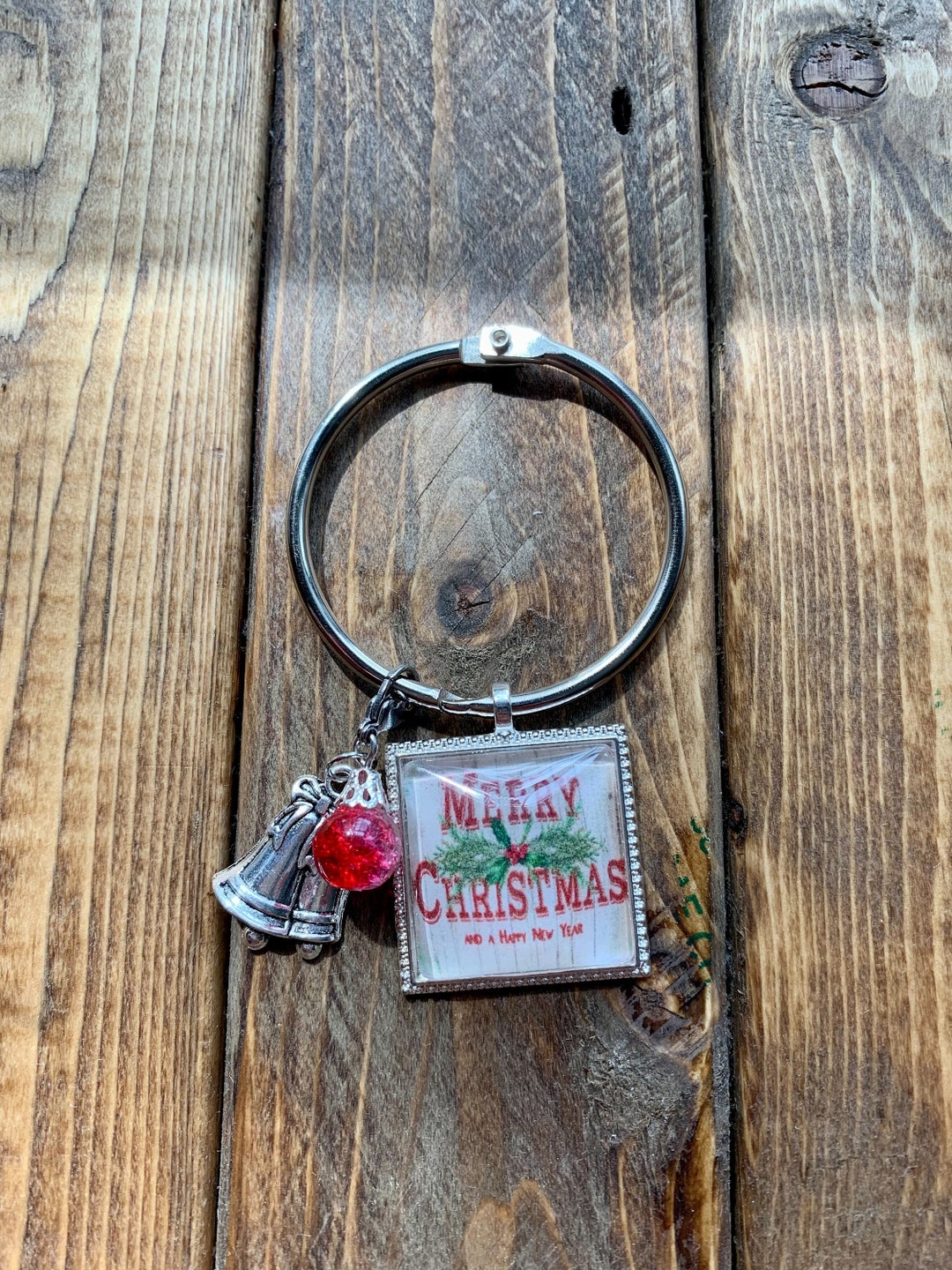 Merry Christmas Thread Keep, Merry Christmas Floss Ring, Merry