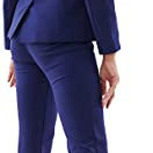 Women's Royal Blue 2 Piece Pant Suit Business Wedding Formal Tuxedo Suit  Pant Set Prom Cocktail Party Personalized custom made Gift For Her -  Women's Clothing