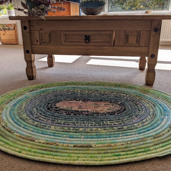 Unique Oval Floor Rug cotton hand made rug to add colour to any room