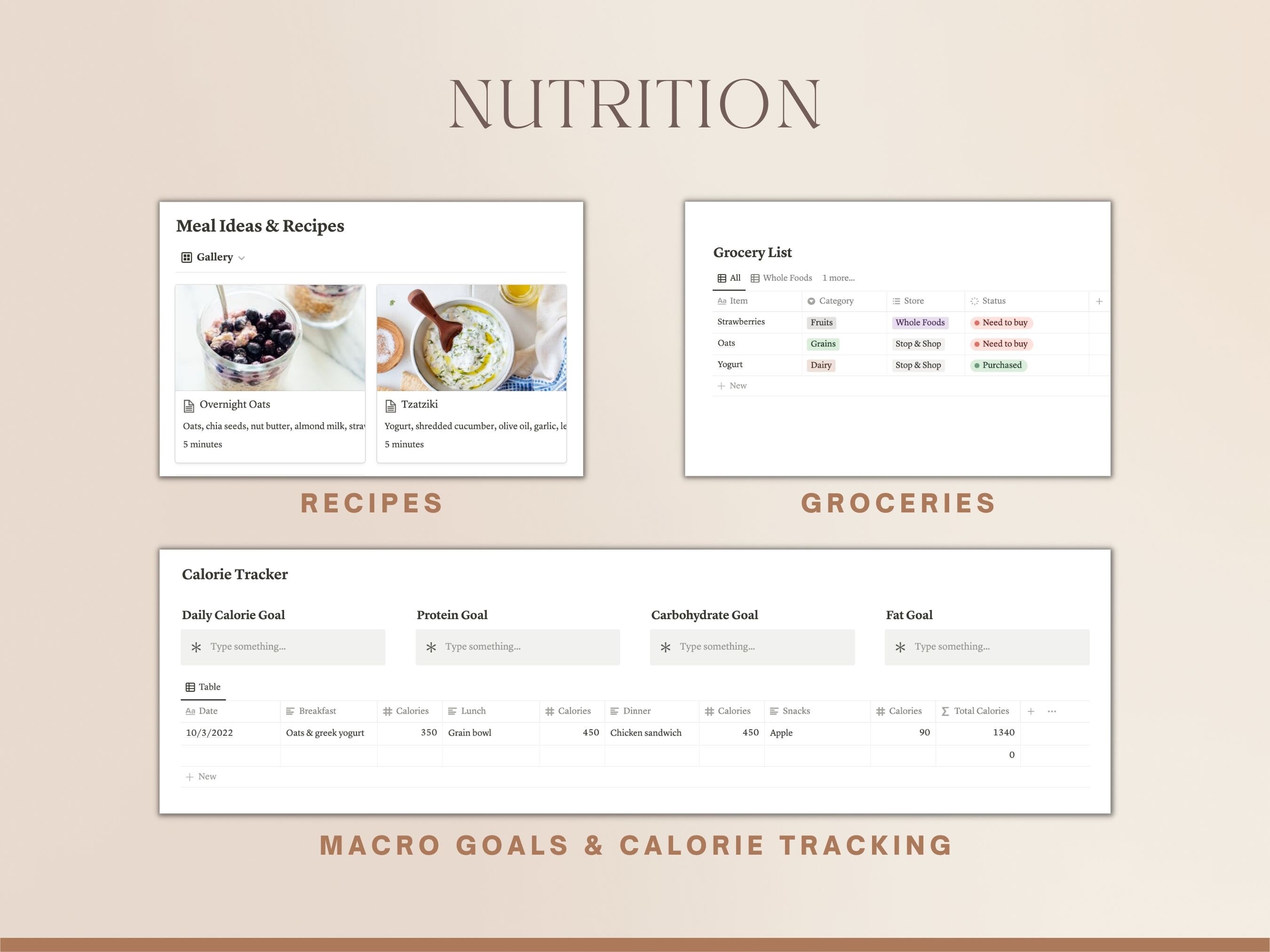 Ultimate Fitness Planner Notion Template Daily Exercise - Etsy Australia