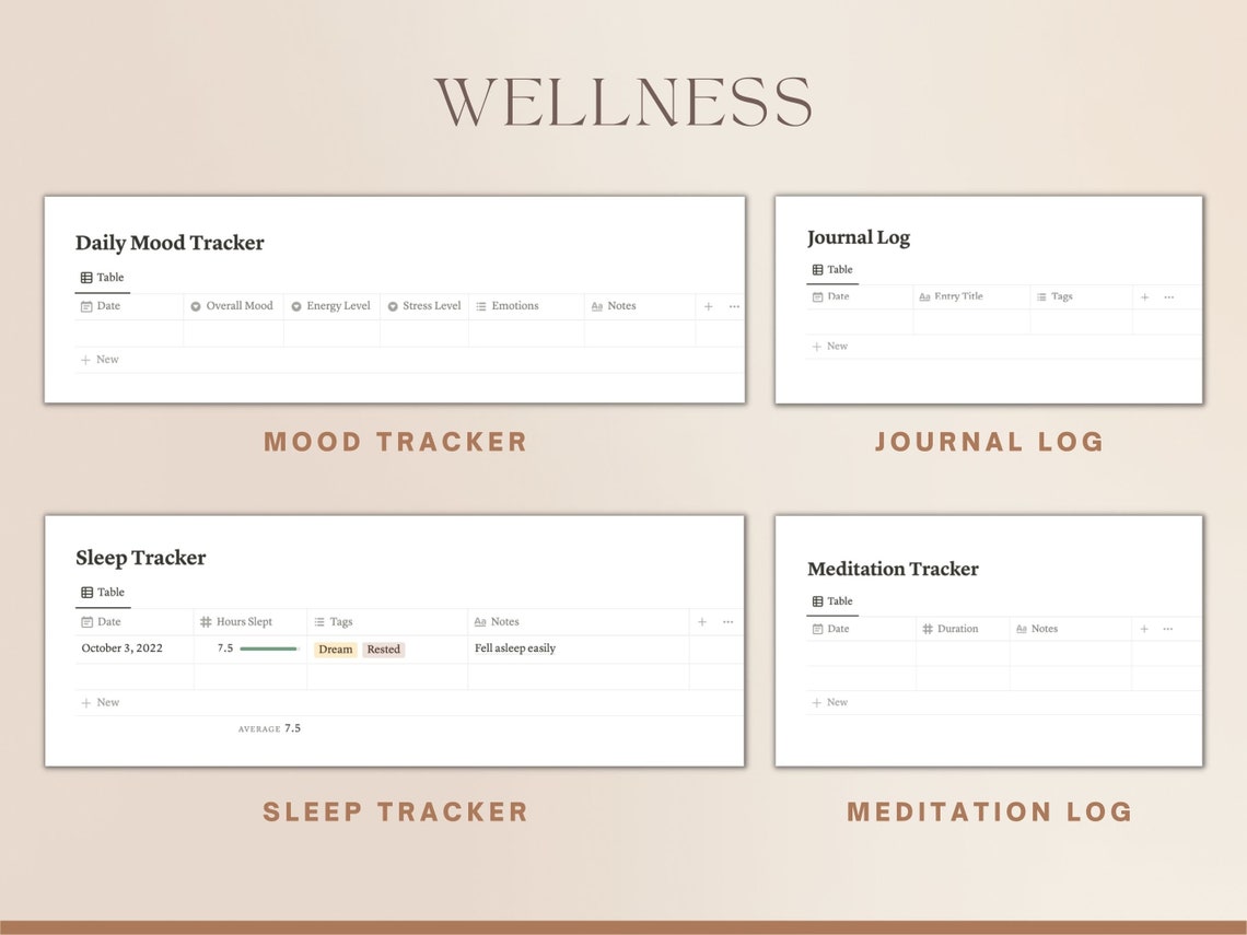 Ultimate Fitness Planner Notion Template 2023 Goal Daily Etsy