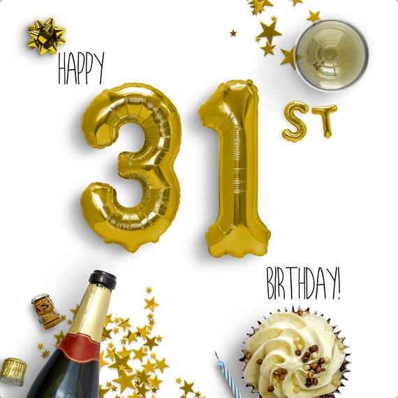 31st Birthday Ecard Digital Birthday Cards Paperless - Etsy