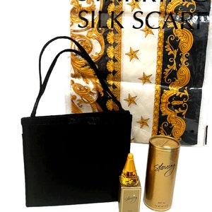 RARE Avon STARRING Fragrance for Women Custom Gift Set with vintage Silk Scarf - NIB