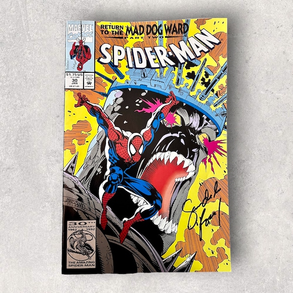 ZELDZAAM - 1992 Spider-Man Return of the Mad Dog Part 2 / Nieuwstaat / Gesigneerd door Sam de la Rosa