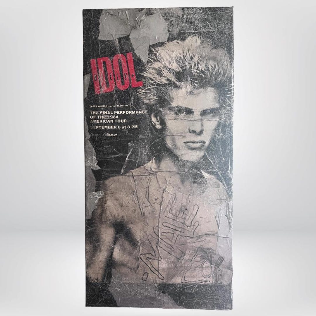 Vintage Billy Idol Art: 1984 Rebel Yell Poster by Frankie
