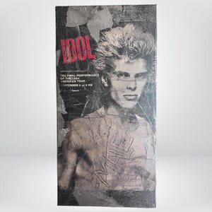 Collectible Vintage Contemporary Abstract Billy Idol Artwork by Frankie Cervantes | 1984 | Art by Frankie