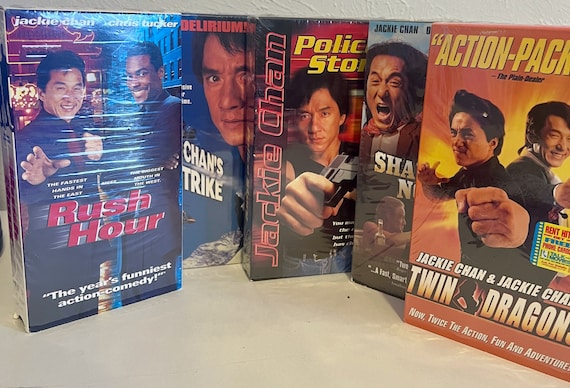 ヴィンテージのジャッキー・チェンVHS映画：未開封のアクション
