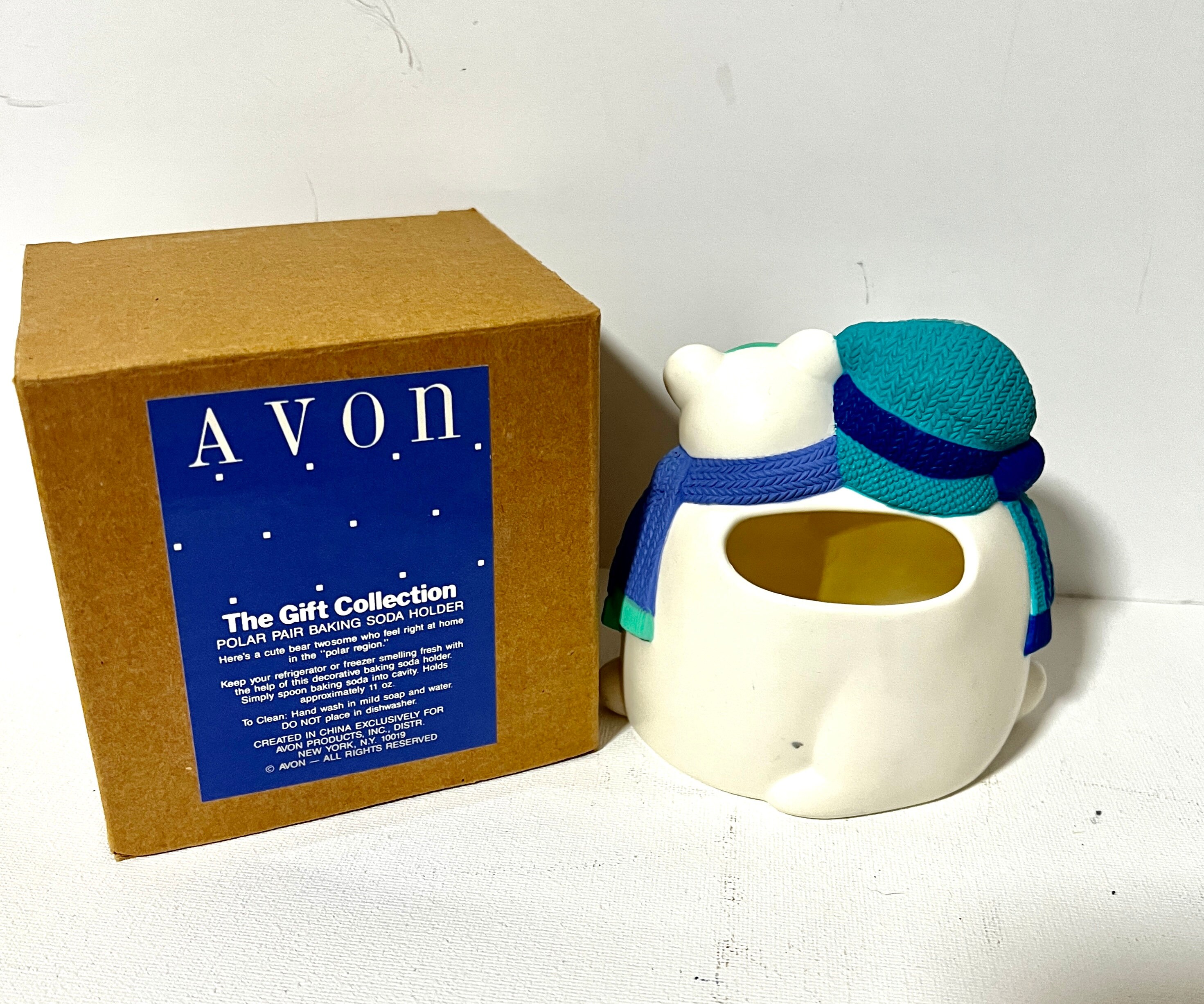 Vintage Avon Gift Collection Polar Bear Pair Baking Soda Etsy