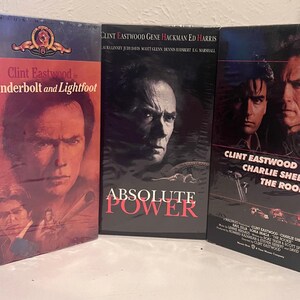 RARE Clint Eastwood VHS Tapes From the '60s–'90s the Rookie, Two Mules