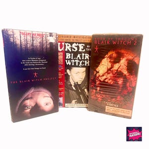 Vintage VHS Cult Horror Film The Blair Witch Project, Book of Shadows Blair Witch 2, Curse of the Blair Witch | Buy One or All
