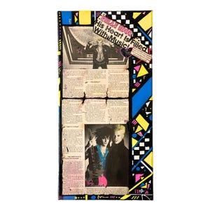Colorful Abstract Collectible Featuring Billy Idol 1984 - Article from BOP Magazine