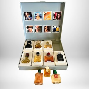 Vintage Avon Mini Cologne Set: 10 Rare Fine Fragrances, 1980s Display Box