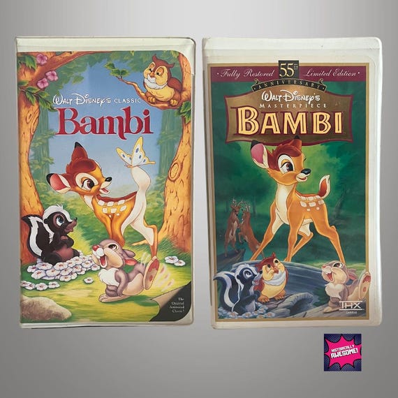 Rare Bambi VHS: 55th Anniversary Limited Edition & Black Diamond