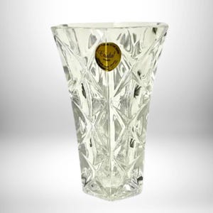 Jarrón de cristal de Avon de 1987: jarrón coleccionable, nuevo en caja