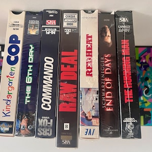 Vintage Arnold Schwarzenegger VHS Movies: 80s/90s Action Films