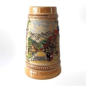 Rare Vintage West Germany Garmisch-Partenkirchen Simon Peter Gerz Collectible Stein