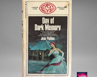 Goth Novelist Jean Phillips, &quot;Day of Dark Memory&quot; A Lancer Original Gothic - 1970 - Very Rare Find - Goth Romance Paperback