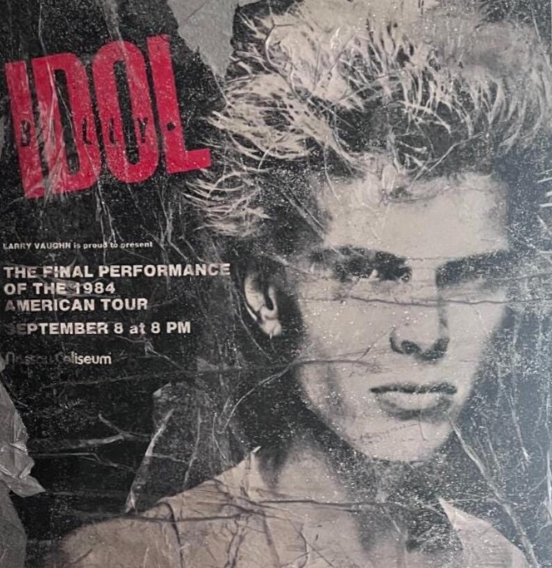 Vintage Billy Idol Art: 1984 Rebel Yell Poster by Frankie Cervantes - Etsy