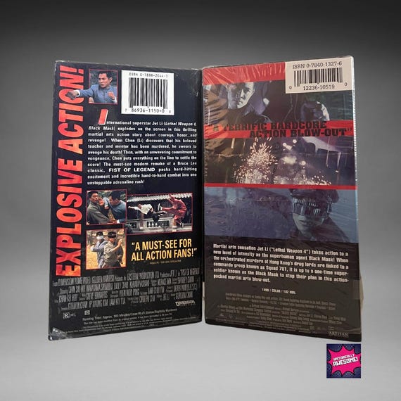 Jet Li Collection Films on VHS - Fist of Legend and Black Mask