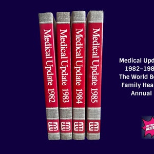 Vintage &#39;80s Medical Update: The World Book of Family Annual - 1982–1985 | All books are in NEW condition | Vintage Reference Medical Books