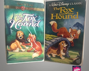 Vintage Disney's The Fox and the Hound VHS - Black Diamond & Gold Collection
