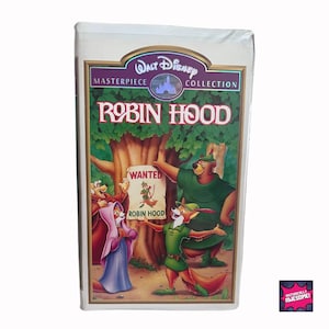 1973 Version Robin Hood VHS Walt Disney Masterpiece Collection - Released on VHS 1991